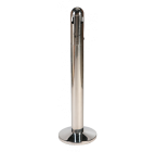 Scrumiera exterioara 3L Dome Stand Alone – inox lucios, design modern, rezistenta la UV si inghet, Probbax