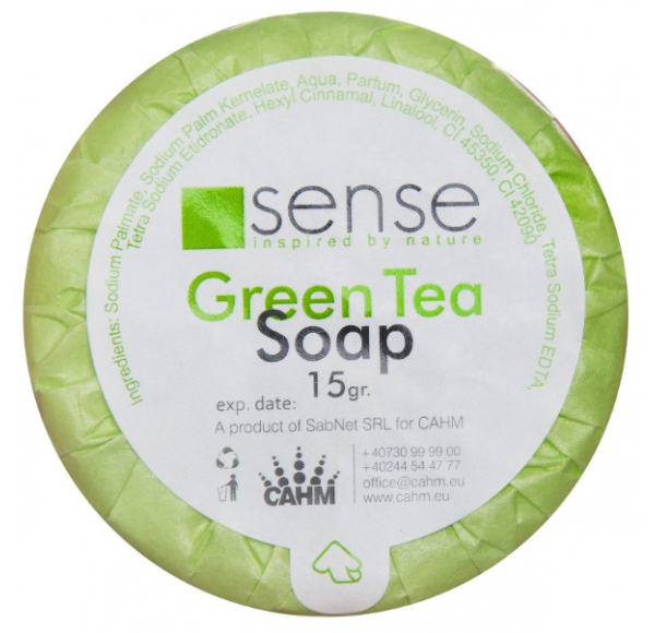 Sapun hotelier Sense Green Tea 15 gr, bax 100, 30011 Sapun hotelier Sense Green Tea 15 gr, bax 100, 30011
