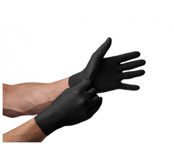 Manusi GO GRIP set 4buc, nitril, black, S-XXL Manusi GO GRIP set 4buc, nitril, black, S-XXL