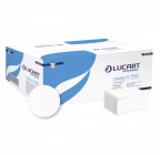 Prosoape hartie pliate alba, Lucart V Strong, 2 str, 150 buc, 25*23 cm 863060