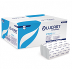 Prosoape hartie pliate alba, Lucart V2 Strong, 2 str, 190 buc, 21*21 cm 863045