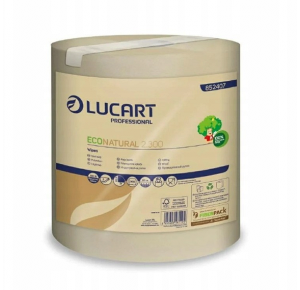 Prosoape hartie derulare centrala, Econatural Lucart, 63 metri 852407 Prosoape hartie derulare centrala, Econatural Lucart, 63 metri 852407