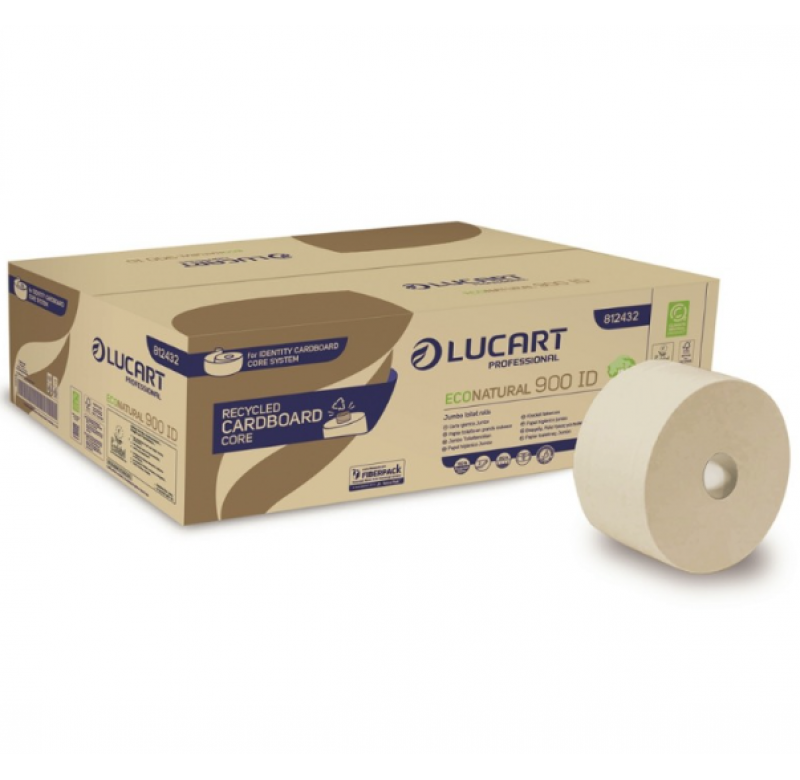 Hartie igienica mini jumbo Lucart Cardboard Core,Econatural 900ID, 202 m 812432