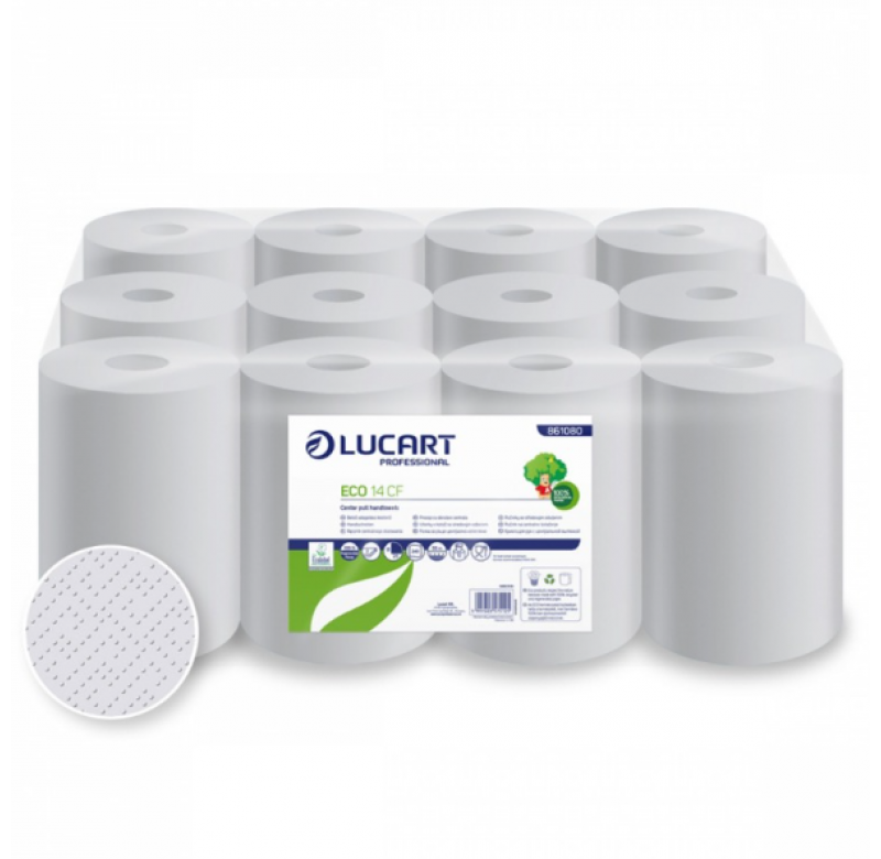 Prosoape hartie derulare centrala, Lucart Eco 14 CF, 55 m 861080
