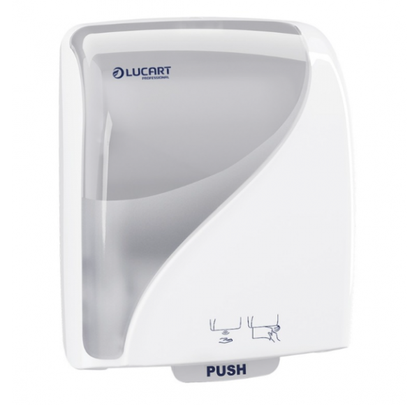 Dispenser prosoape hartie rola, senzor, alb, Lucart Identity 892994 Dispenser prosoape hartie rola, senzor, alb, Lucart Identity 892994