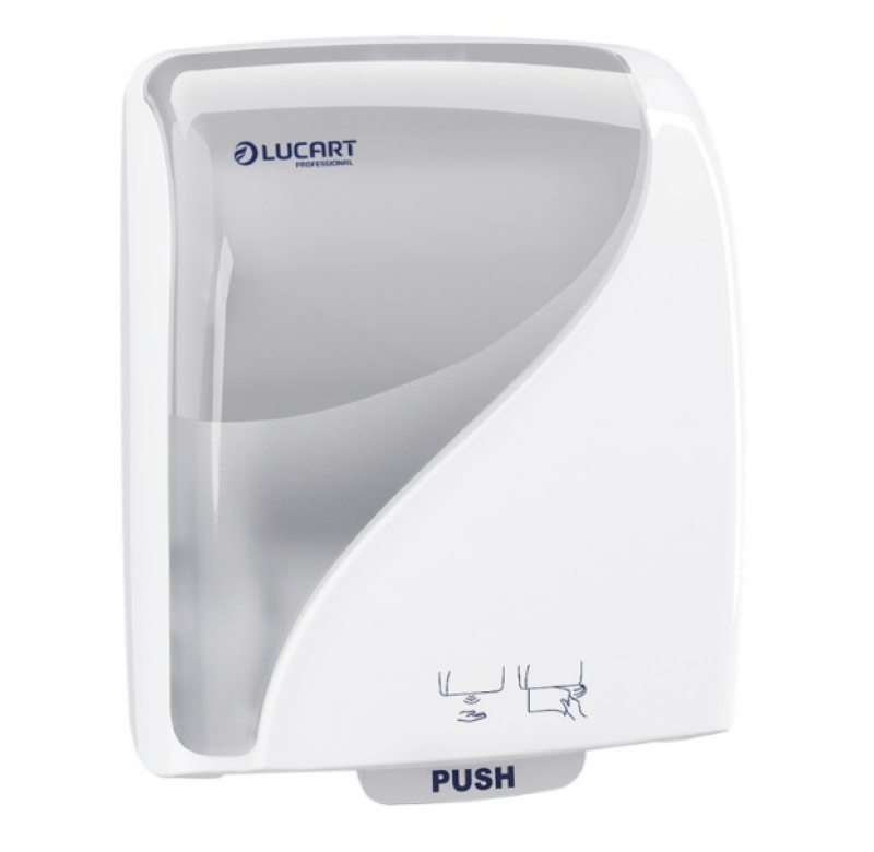 Dispenser prosoape hartie rola, senzor, alb, Lucart Identity 892994