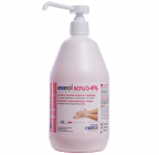 Solutie antiseptica pentru spalarea mainilor Exeol Scrub 4% 1 L EXEOL4
