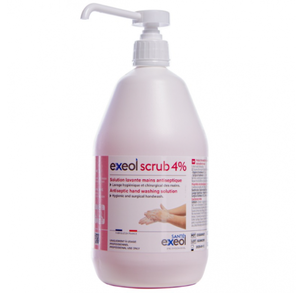 Solutie antiseptica pentru spalarea mainilor Exeol Scrub 4% 1 L EXEOL4 Solutie antiseptica pentru spalarea mainilor Exeol Scrub 4% 1 L EXEOL4