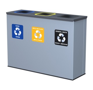 Cos de gunoi pentru colectare selectiva, EKO, 3 x 60 litri Cos de gunoi pentru colectare selectiva, EKO, 3 x 60 litri