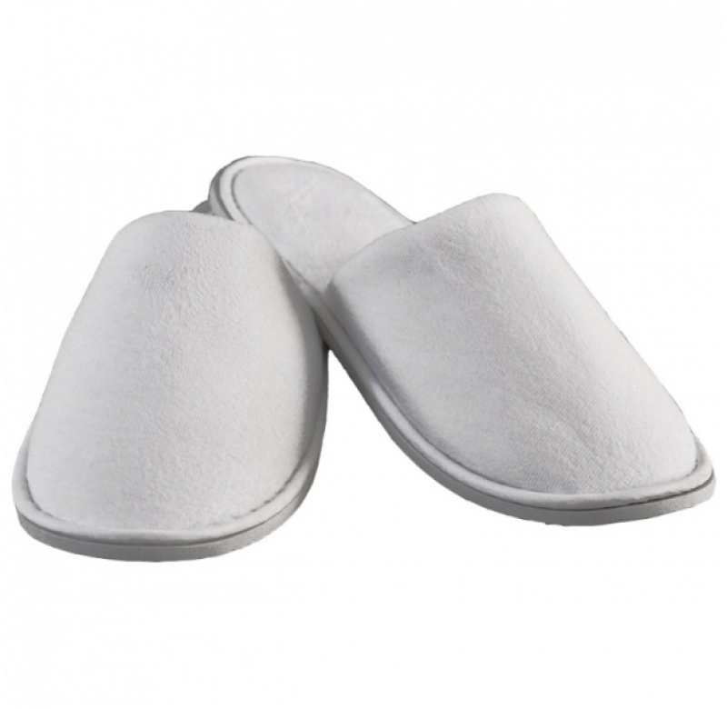 Papuci hotelieri Premium Velur, inchis mare, 3 mm