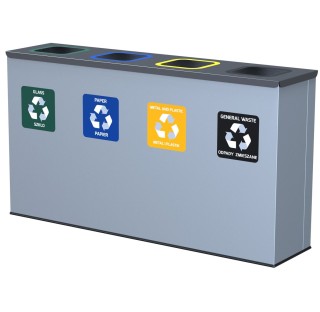 Cos de gunoi pentru colectare selectiva, EKO, 4 x 60 litri Cos de gunoi pentru colectare selectiva, EKO, 4 x 60 litri