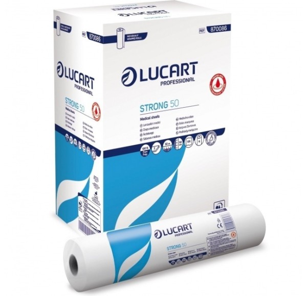 Set 6 buc, Role medicale cerceaf hartie, Lucart Strong 50 m, antimicrobiene 870086 Set 6 buc, Role medicale cerceaf hartie, Lucart Strong 50 m, antimicrobiene 870086