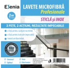 Set 3 lavete din microfibra Esenia  pentru sticla si inox