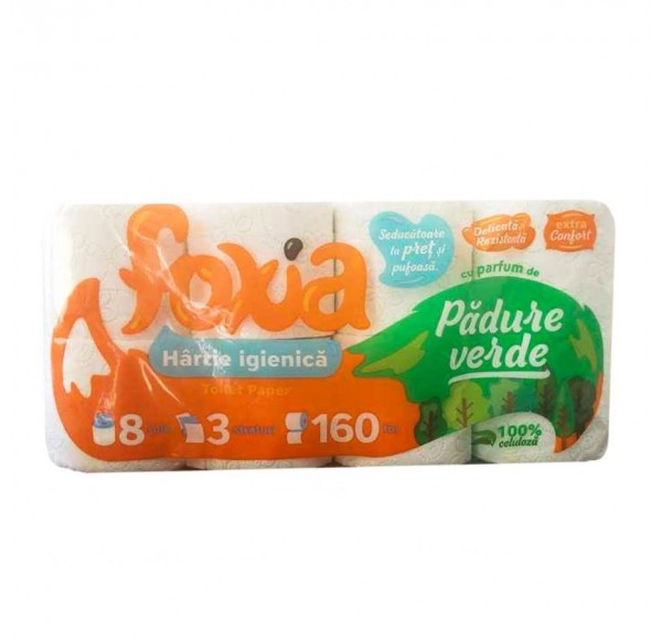 Foxia hartie igienica 3 straturi - Padure verde Foxia hartie igienica 3 straturi - Padure verde