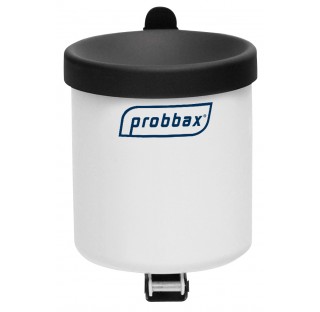 Scrumiera metalica cilindrica, cu montare pe perete PROBBAX, 0.5l, neagra