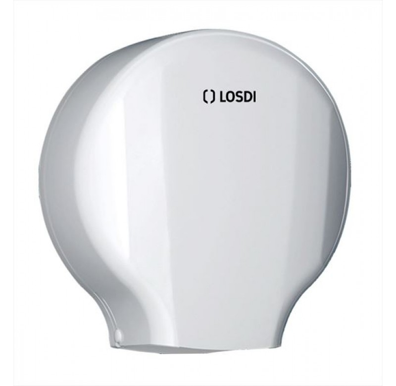 Dispenser hârtie igienică Jumbo LOSDI Elegance ABS alb  