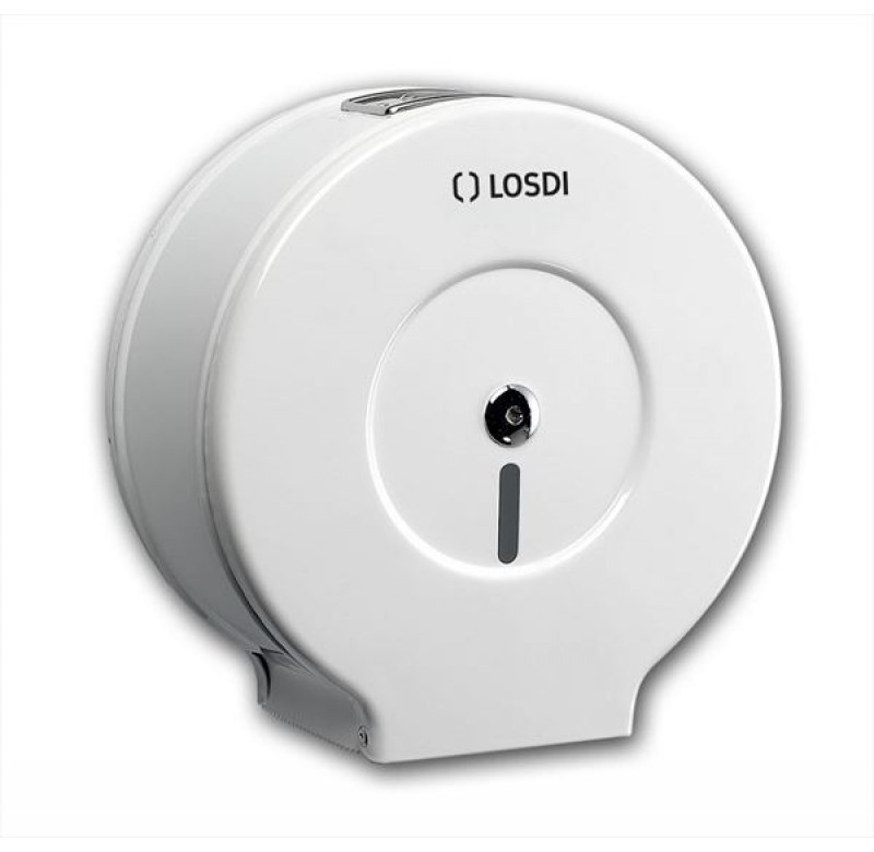 Dispenser pentru hartie igienica Jumbo, LOSDI Oceano, Otel alb