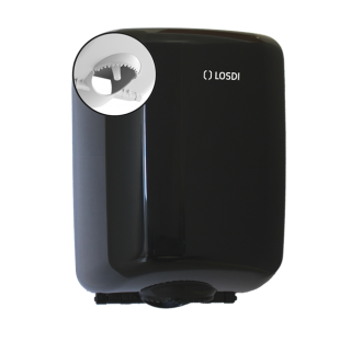 Dispenser prosoape derulare centrala, LOSDI Elegance, sistem controlat, ABS negru Dispenser prosoape derulare centrala, LOSDI Elegance, sistem controlat, ABS negru