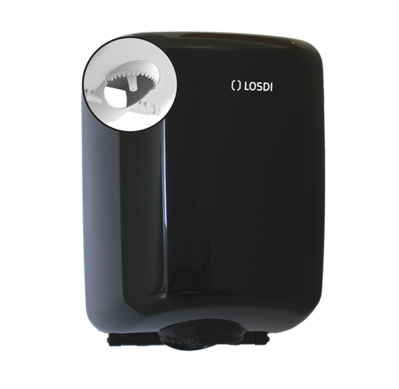 Dispenser prosoape derulare centrala, LOSDI Elegance, sistem controlat, ABS negru