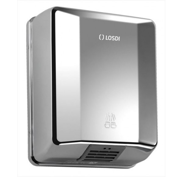 Uscator de maini automat Losdi Elegance, ABS Cromat, 1600W.  Uscator de maini automat Losdi Elegance, ABS Cromat, 1600W.