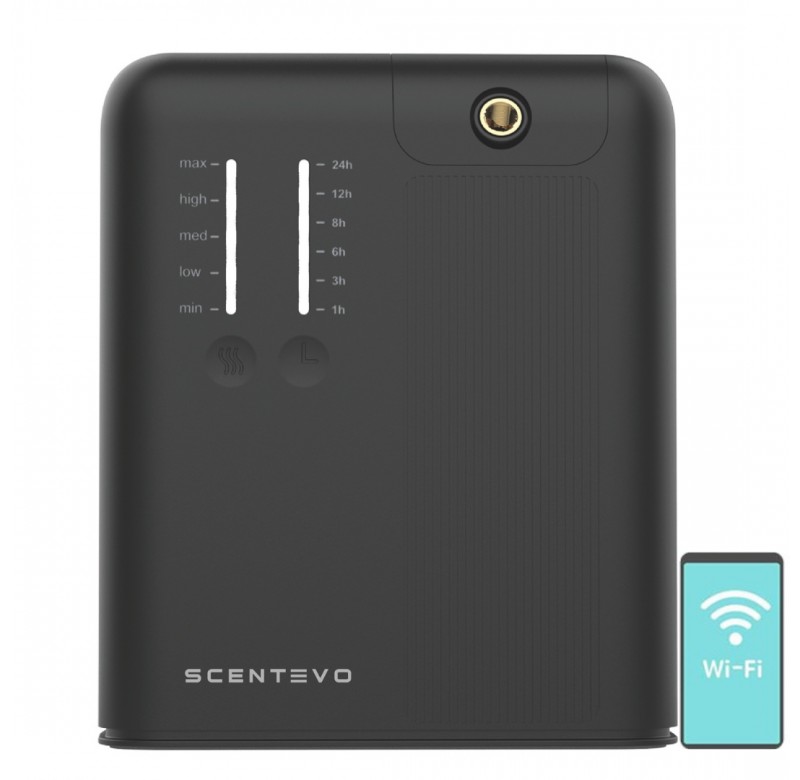 Aparat odorizant profesional - Scentevo ABI PLUS, black, programabil prin WIFI