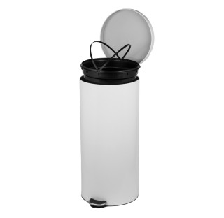 Cos de gunoi cu pedala Freedom Fresh, 30 litri, Alb, tratament anticoroziune, soft close Cos de gunoi cu pedala Freedom Fresh, 30 litri, Alb, tratament anticoroziune, soft close