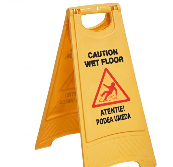 Semnalizator podea umeda