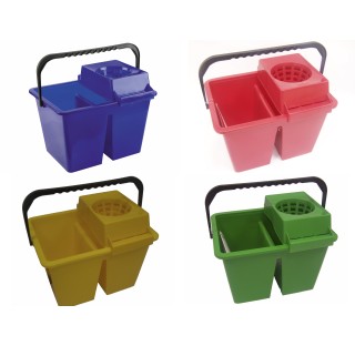 Galeata plastic dubla cu storcator 2 * 7 litri Galeata plastic dubla cu storcator 2 * 7 litri