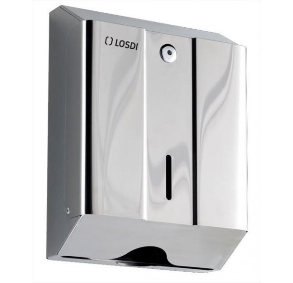 Dispenser prosoape hârtie pliate, LOSDI Oceano 600 buc. inox 430 satinat Dispenser prosoape hârtie pliate, LOSDI Oceano 600 buc. inox 430 satinat