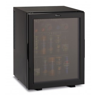 MINIBAR TERMOELECTRIC „PELTIER” CU UȘĂ DIN STICLĂ FUMURIE, 40l HP40LGN-PLUS MINIBAR TERMOELECTRIC „PELTIER” CU UȘĂ DIN STICLĂ FUMURIE, 40l HP40LGN-PLUS