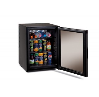 MINIBAR TERMOELECTRIC „PELTIER” CU UȘĂ DIN STICLĂ FUMURIE, 40l HP40LGN-PLUS MINIBAR TERMOELECTRIC „PELTIER” CU UȘĂ DIN STICLĂ FUMURIE, 40l HP40LGN-PLUS