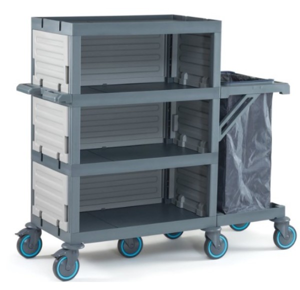 Carucior hotelier camerista multifunctional, curatenie si lenjerie Carucior hotelier camerista multifunctional, curatenie si lenjerie