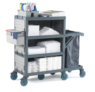 Carucior hotelier camerista multifunctional, curatenie si lenjerie Carucior hotelier camerista multifunctional, curatenie si lenjerie